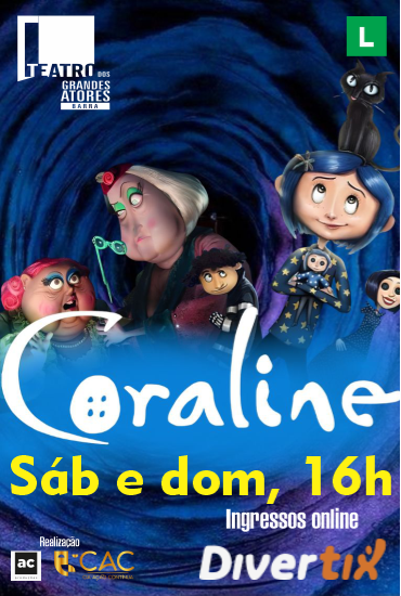 Capa da peça Coraline