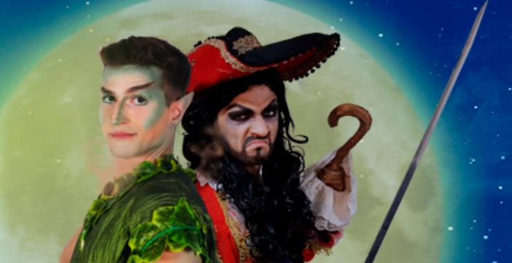 Banner da peça Peter Pan O  Musical