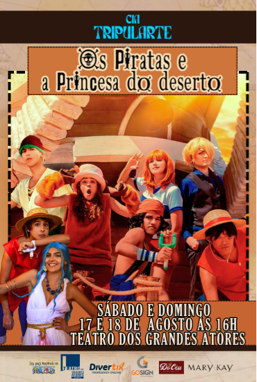 Capa da peça Os piratas e a princesa do deserto