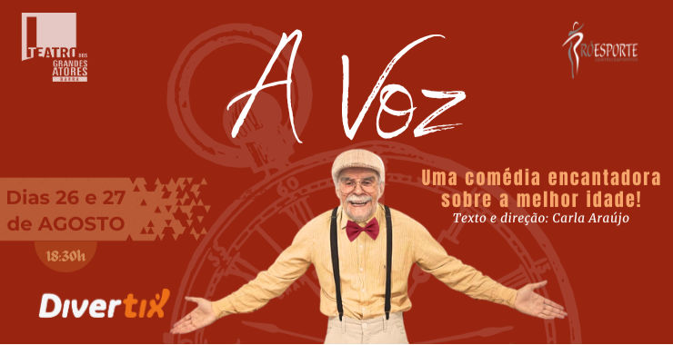 Banner da peça A Voz