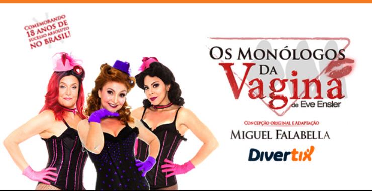 Banner da peça Os Monólogos da Vagina