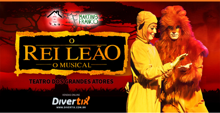 Banner da peça REI LEÃO - O musical