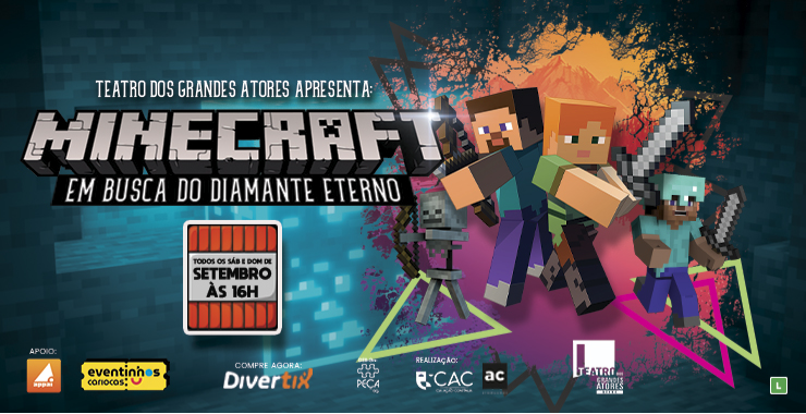 Banner da peça Minecraft