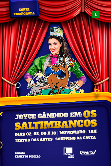 Capa da peça Os Saltimbancos - Joyce Cândido