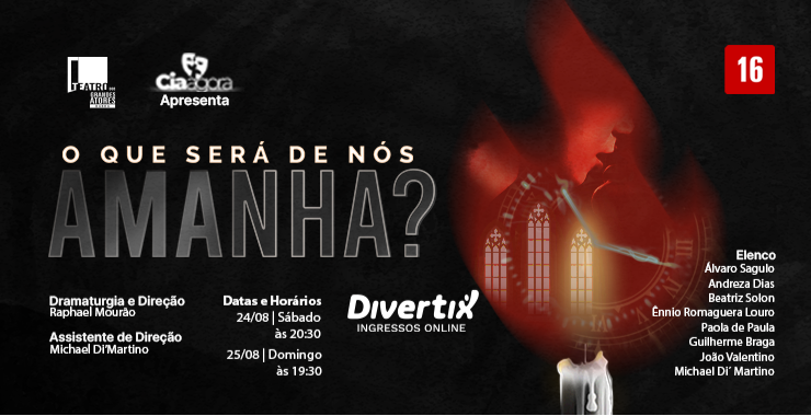 Banner da peça O que será de nós amanhã?